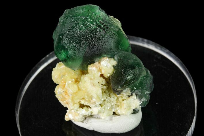 Apple-Green Fluorite Crystals with Muscovite - Erongo Mountains #169368